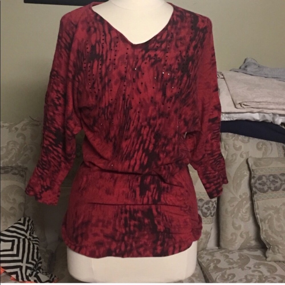 Red Calvin Klein Blouse